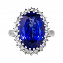 Ring «Striking with unique blue»