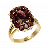 Ring «Pomegranate flowers»