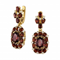 Earrings «Pomegranate flowers»