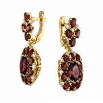 Earrings «Pomegranate flowers»