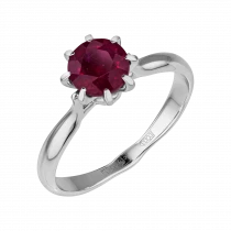 Ring «Rubies like flame»