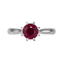 Ring «Rubies like flame»