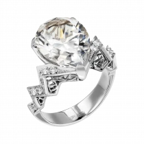 Ring «As if icy»