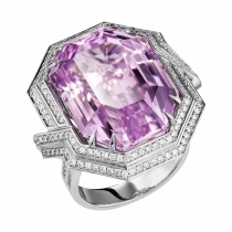 Ring «Datura of lilac bouquets»