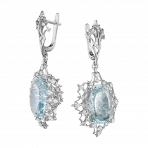 Earrings «Glare on the water»