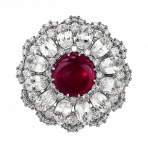 Ring «Burning Scarlet Flower»