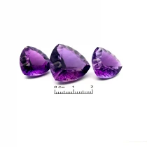 Amethyst Headset (3 pcs) 84.32 carats