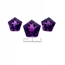 Amethyst Headset ( 3 pcs ) 69.17 carats