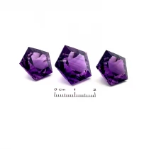 Amethyst Headset ( 3 pcs ) 69.17 carats