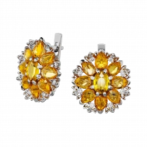 Earrings «Cheerfulness of Chrysanthemums»