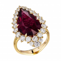 Ring «Scarlet Light of Dawn»