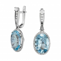 Earrings «Endless sea surface»