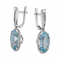 Earrings «Endless sea surface»