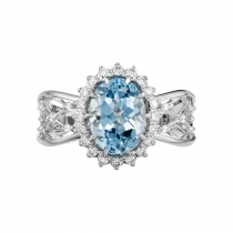 Ring «Breeze of the sea wave»