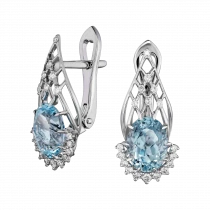 Earrings «Breeze of the sea wave»