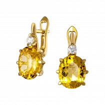Earrings «golden waves»