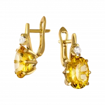 Earrings «golden waves»