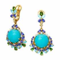 Earrings «Turquoise Aroma»