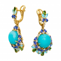Earrings «Turquoise Aroma»