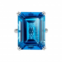 Ring «Sea, blazing with blue fire»