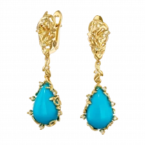 Earrings «I love you and the sky»-1