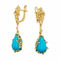 Earrings «I love you and the sky»-1