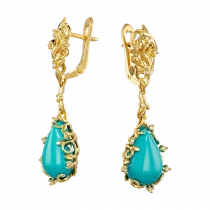 Earrings «Nobility of Blue»