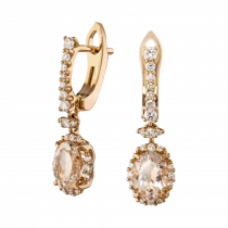 Earrings «Watching the tenderness of sunsets»-1