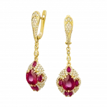 Earrings «Cross Fire»-1