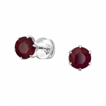 Earrings «Faceted flame»-1