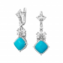 Earrings «Blue Star»