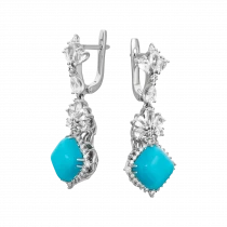 Earrings «Blue Star»