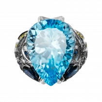 Ring «In the deep blue»