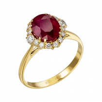 Ruby Ring «Choice of the Strong»