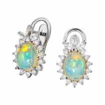 Opal earrings «Echo of Impressionism» Opal earrings «Echo of Impressionism»