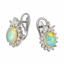 Opal earrings «Echo of Impressionism» Opal earrings «Echo of Impressionism»