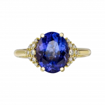 Ring «Blue overflow»-1