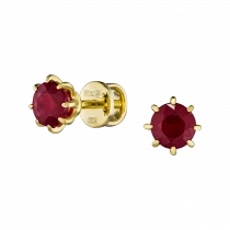 Earrings «Ruby Accent»