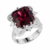 Ring «Pulsation of Scarlet Sparks»