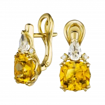 Earrings «Honey and Sun»