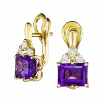 Earrings «Tone of Purple»