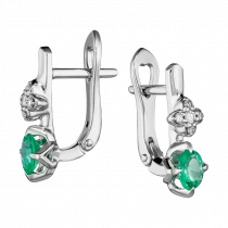 Earrings «Taiga Camellia»