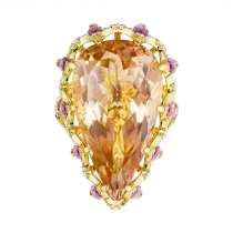 Ring «Sunset blushes the clouds»
