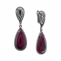 Earrings «Ruby Glow»