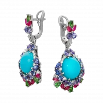 Earrings «In blue tones»