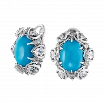 Earrings «In turquoise waves»