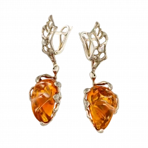 Earrings с опалом «Flaming not smundling»