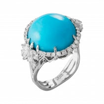 Ring «Heavenly flow»