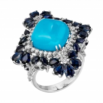 Ring «Blue Baroque»