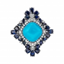 Ring «Blue Baroque»